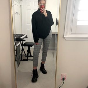 Black and White Plaid Pants